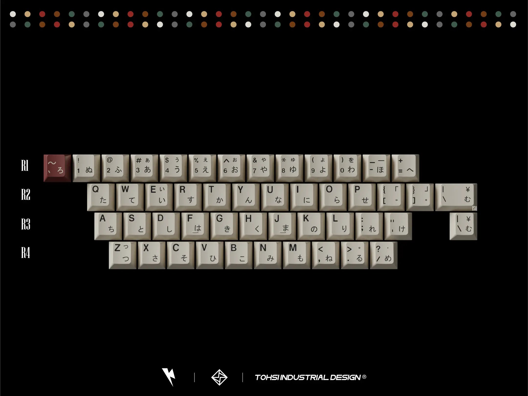 KKB Retro Mixed Lights R2 Keycap Set