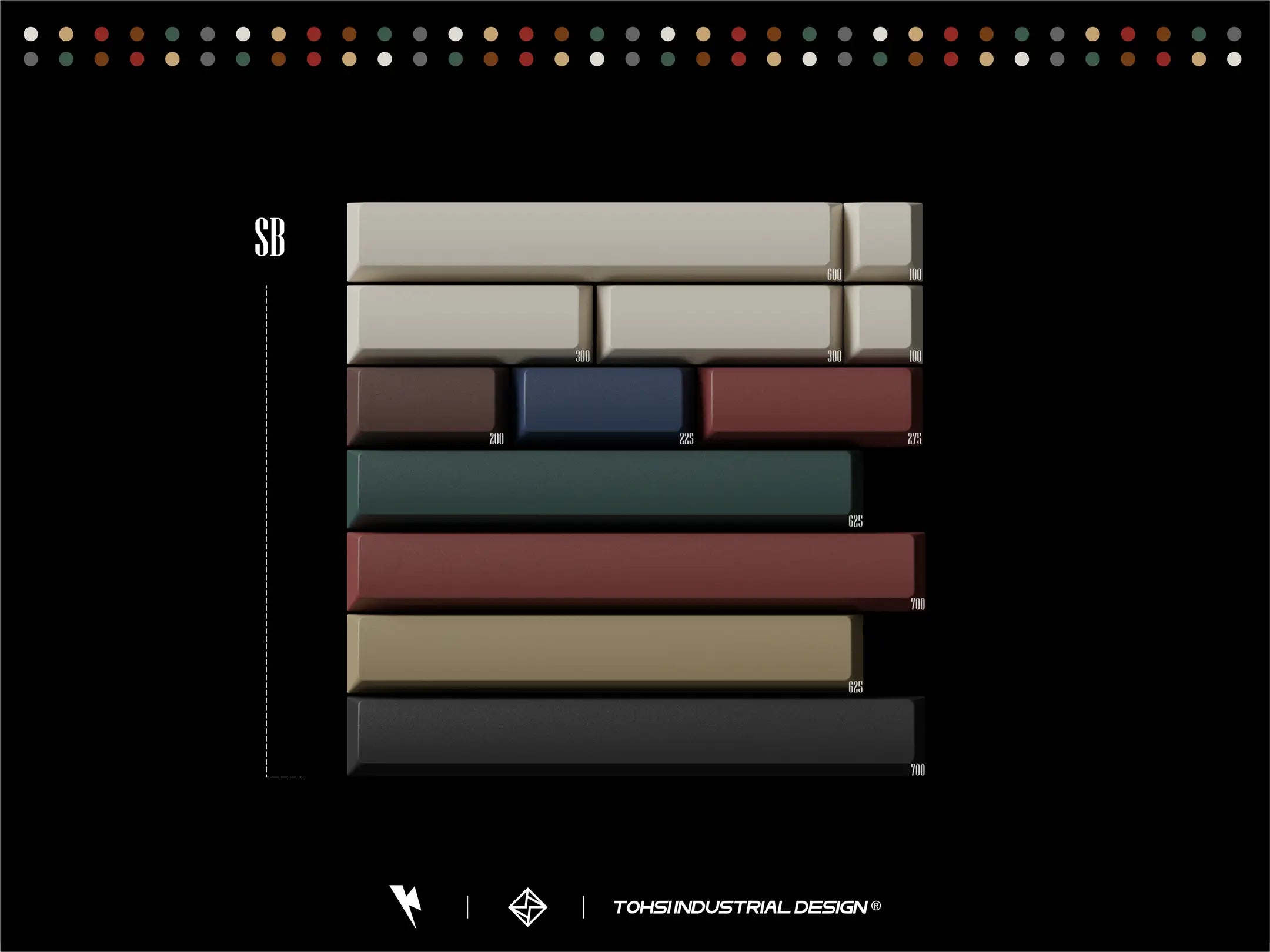 KKB Retro Mixed Lights R2 Keycap Set