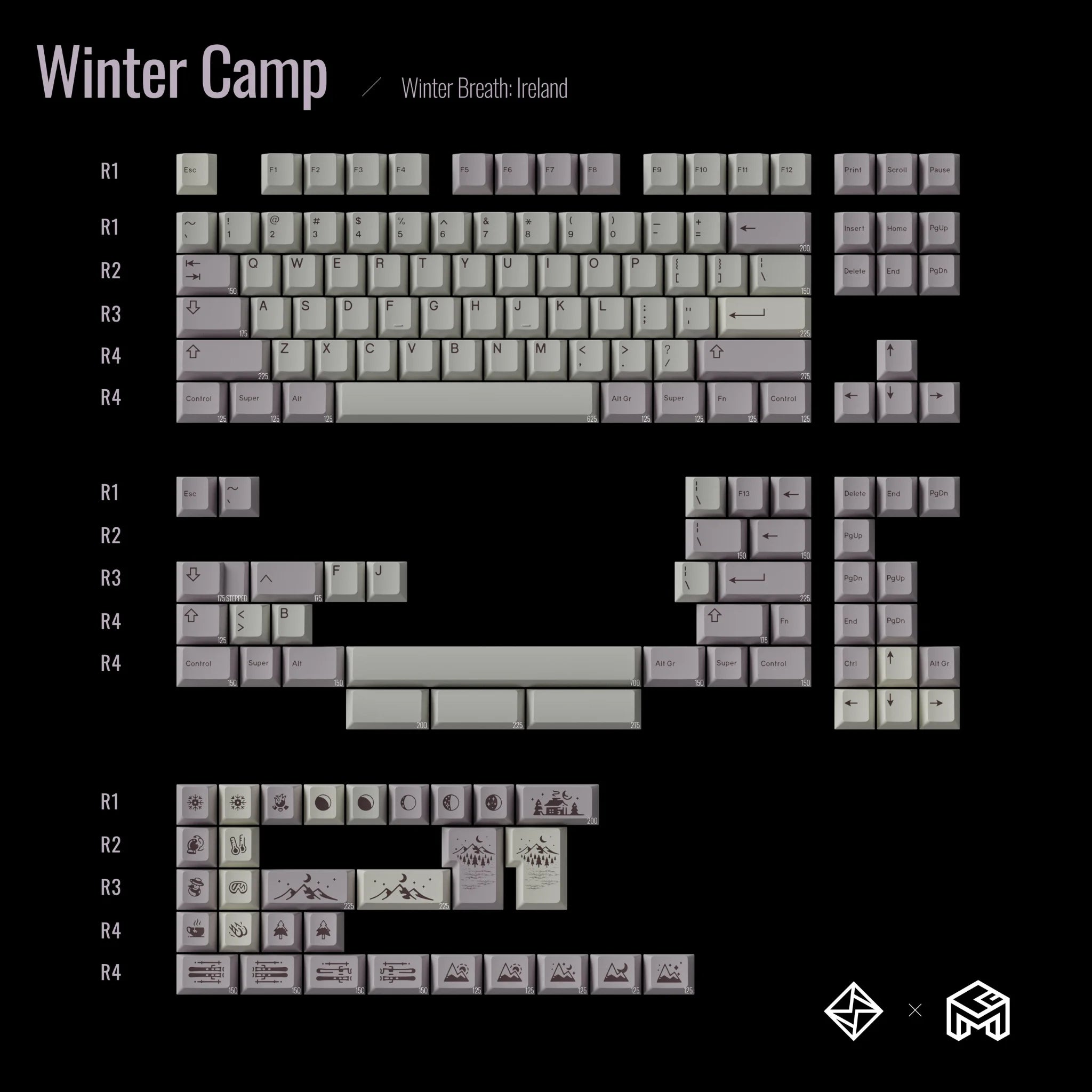 GoMaster Winter Breath R2 Keycap Set