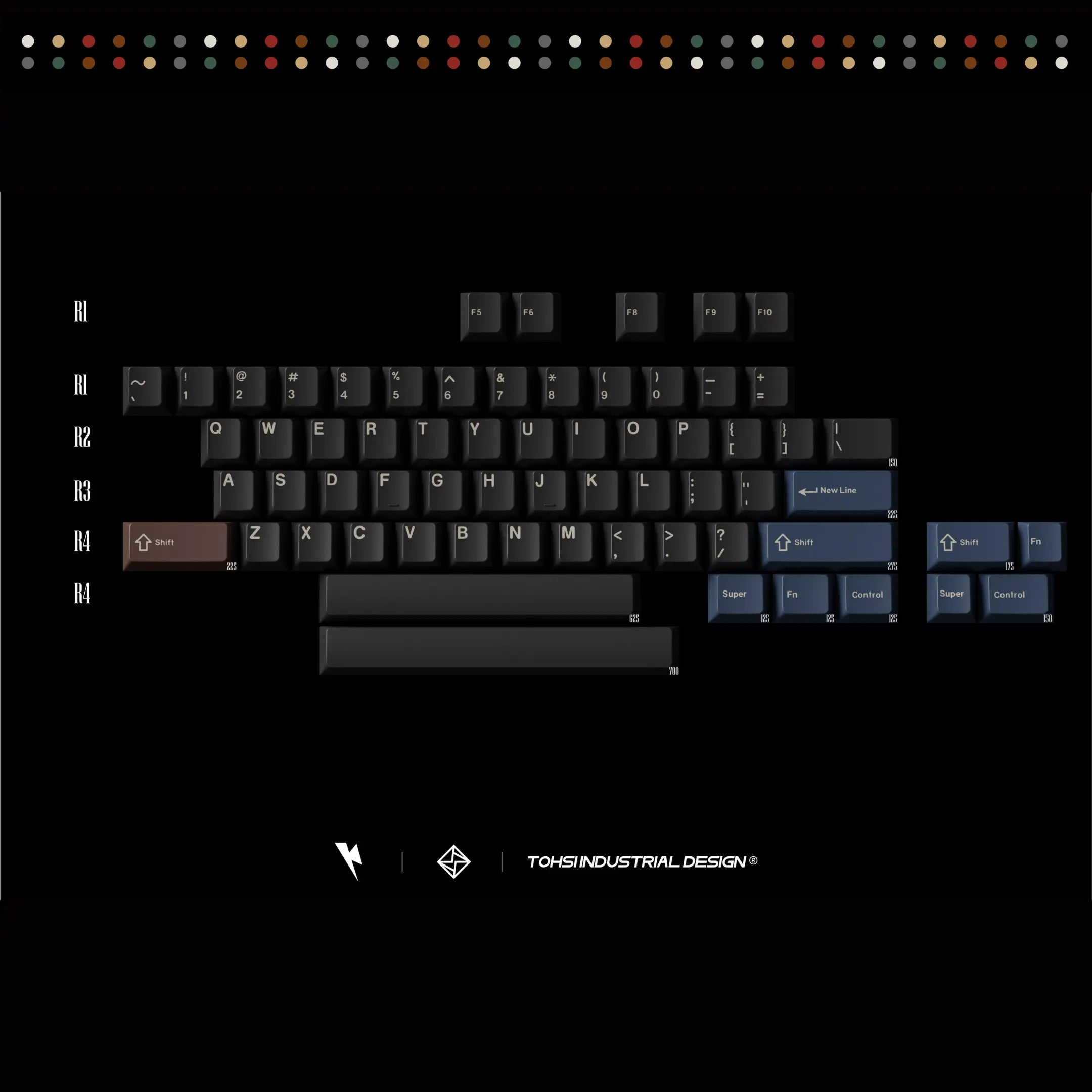 (Pre-Order) KKB Retro Mixed Lights R2 Keycap Set