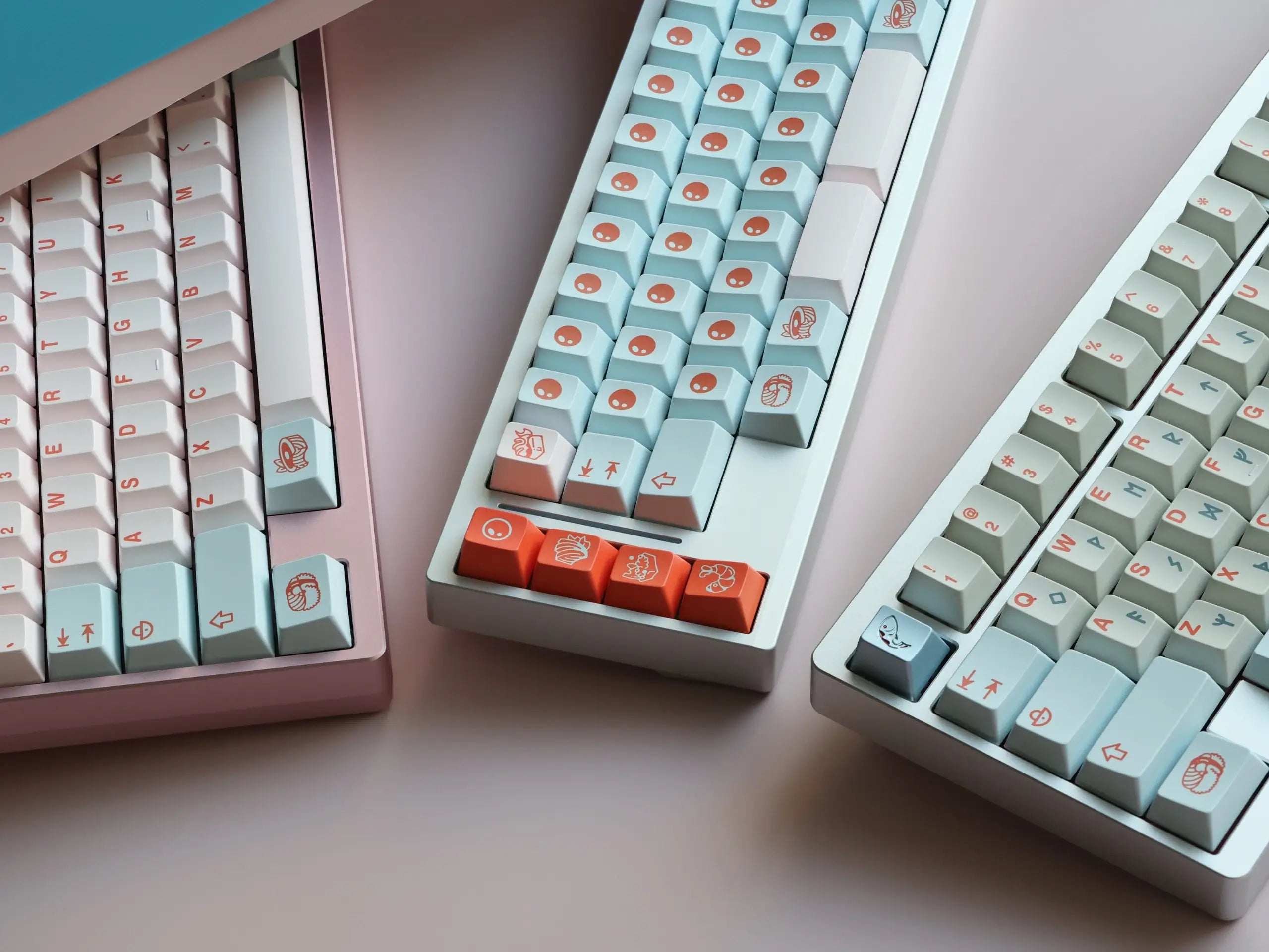 GoMaster Salmon Reborn R2 Keycap Set