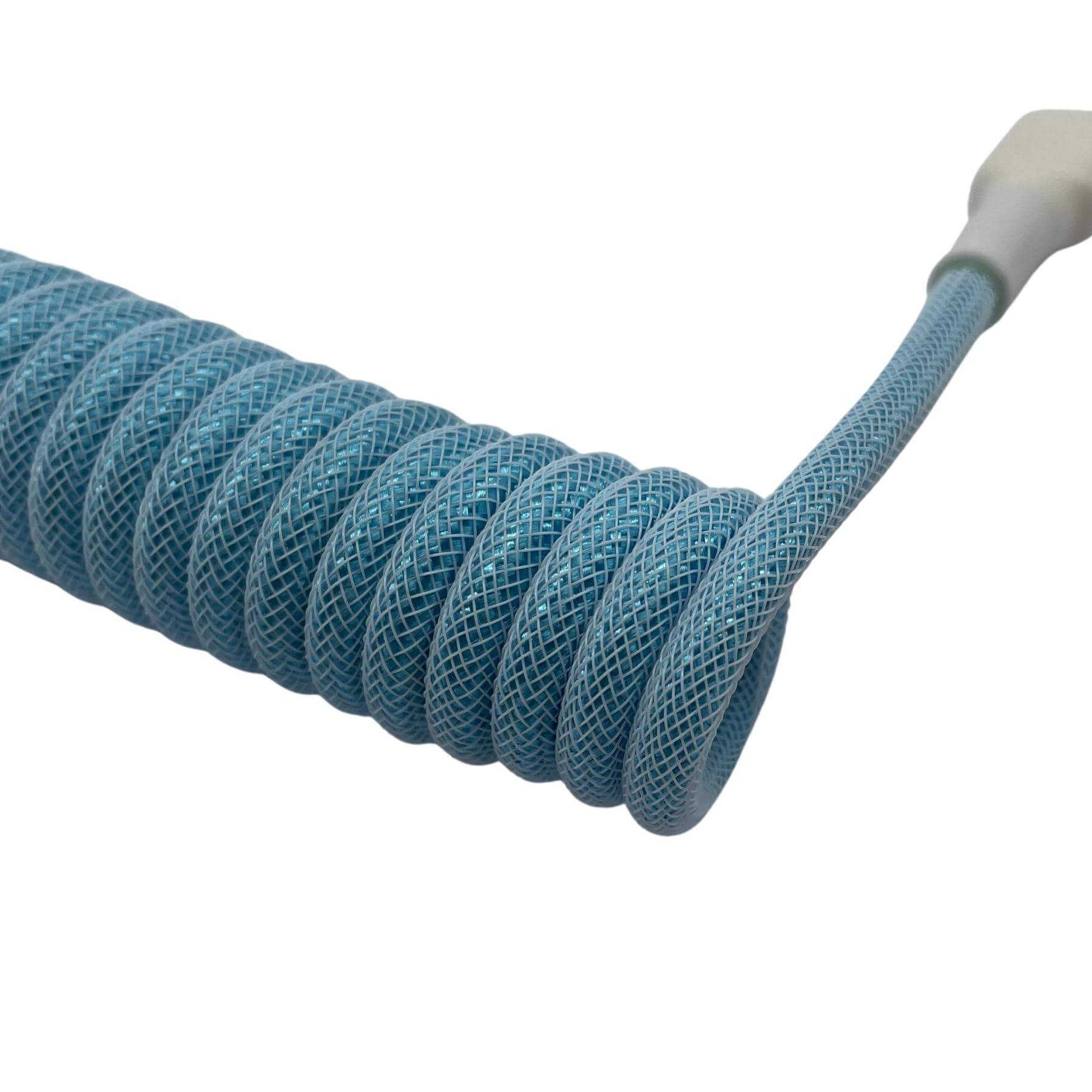 Blue Coiled Cable