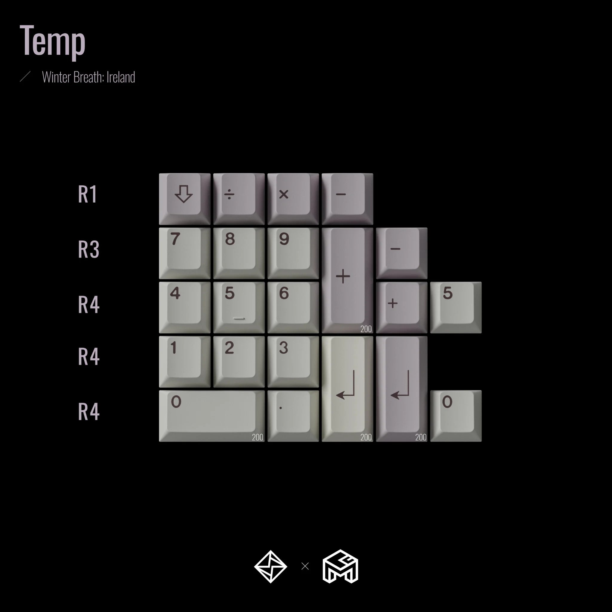 GoMaster Winter Breath R2 Keycap Set