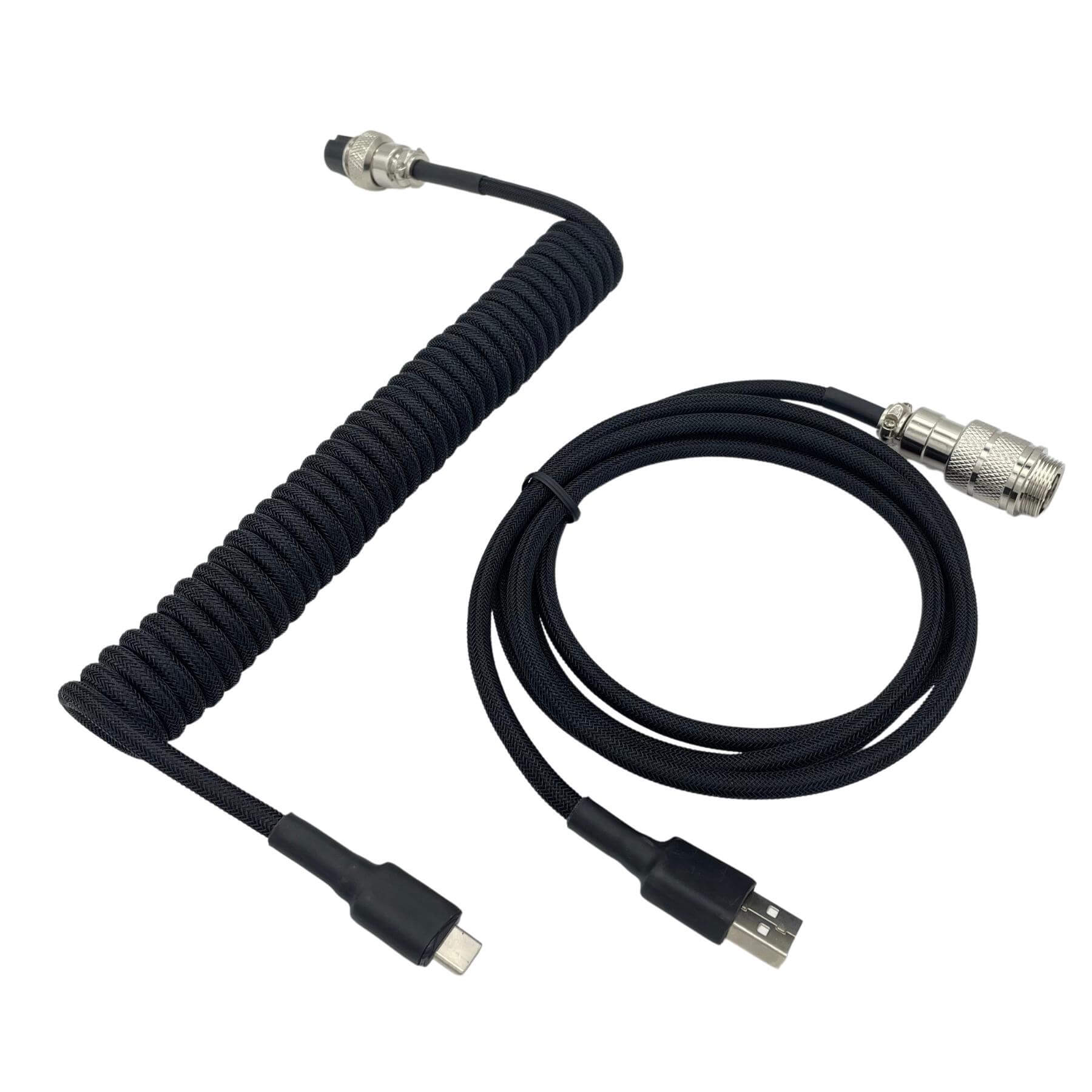 Black Coiled Cable